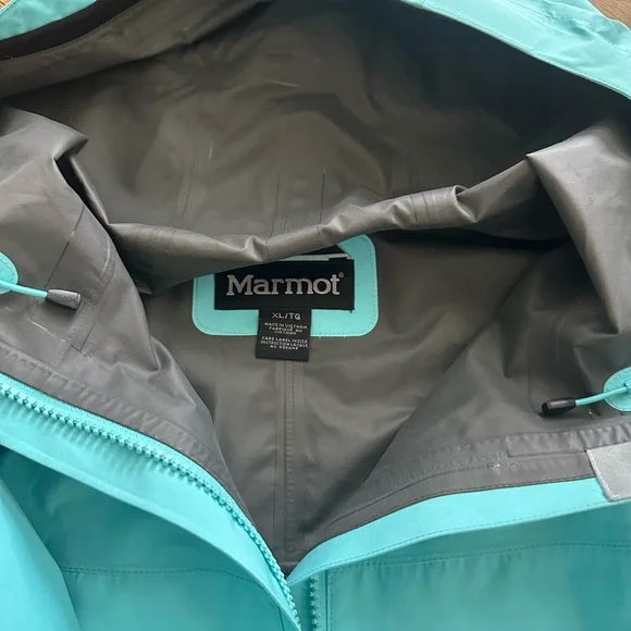 Marmot Waypoint Teal Women’s Waterproof Rain Jacket with Gore Tex size XL - Picture 6 of 7